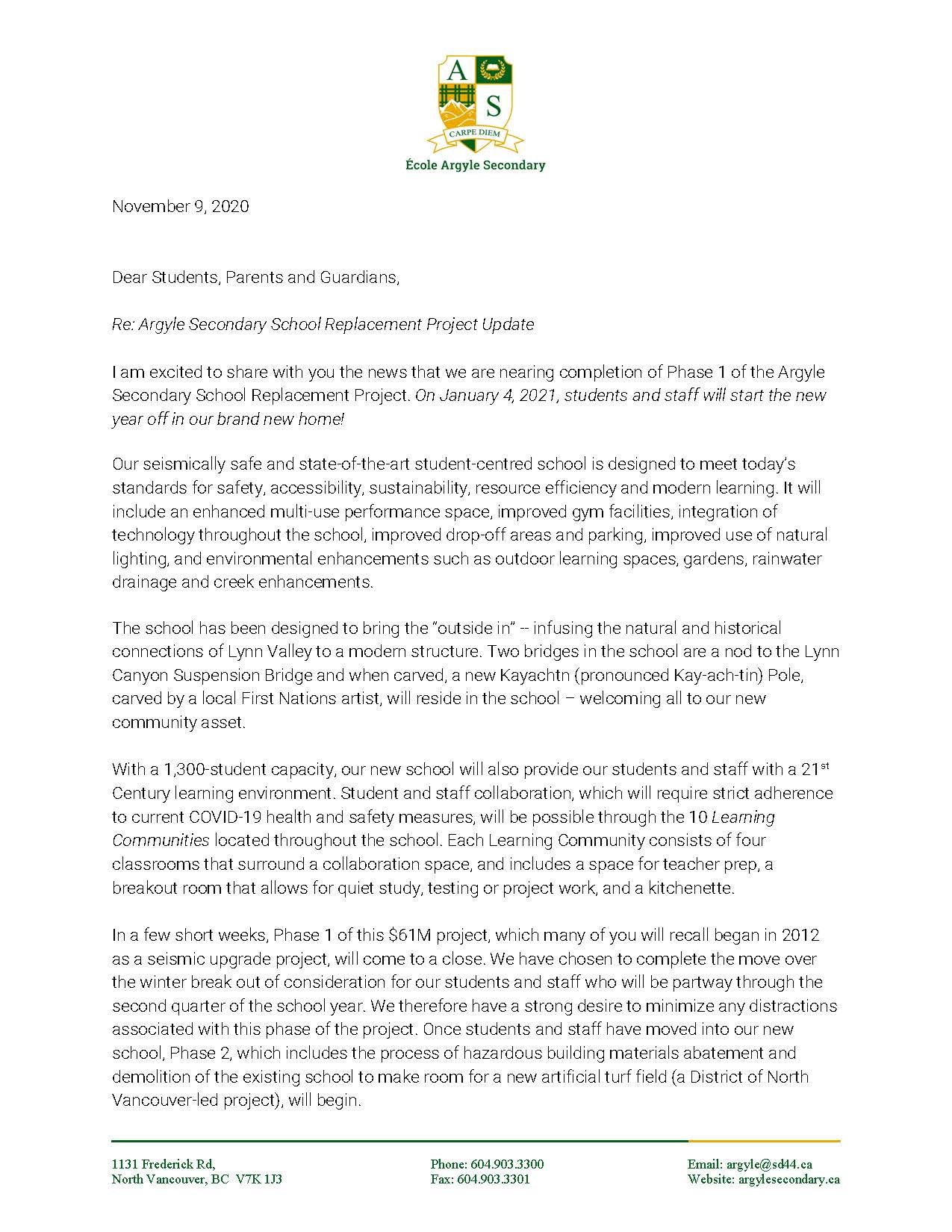 Argyle Replacement Project Update_Letter to Community_11092020_Page_1.jpg
