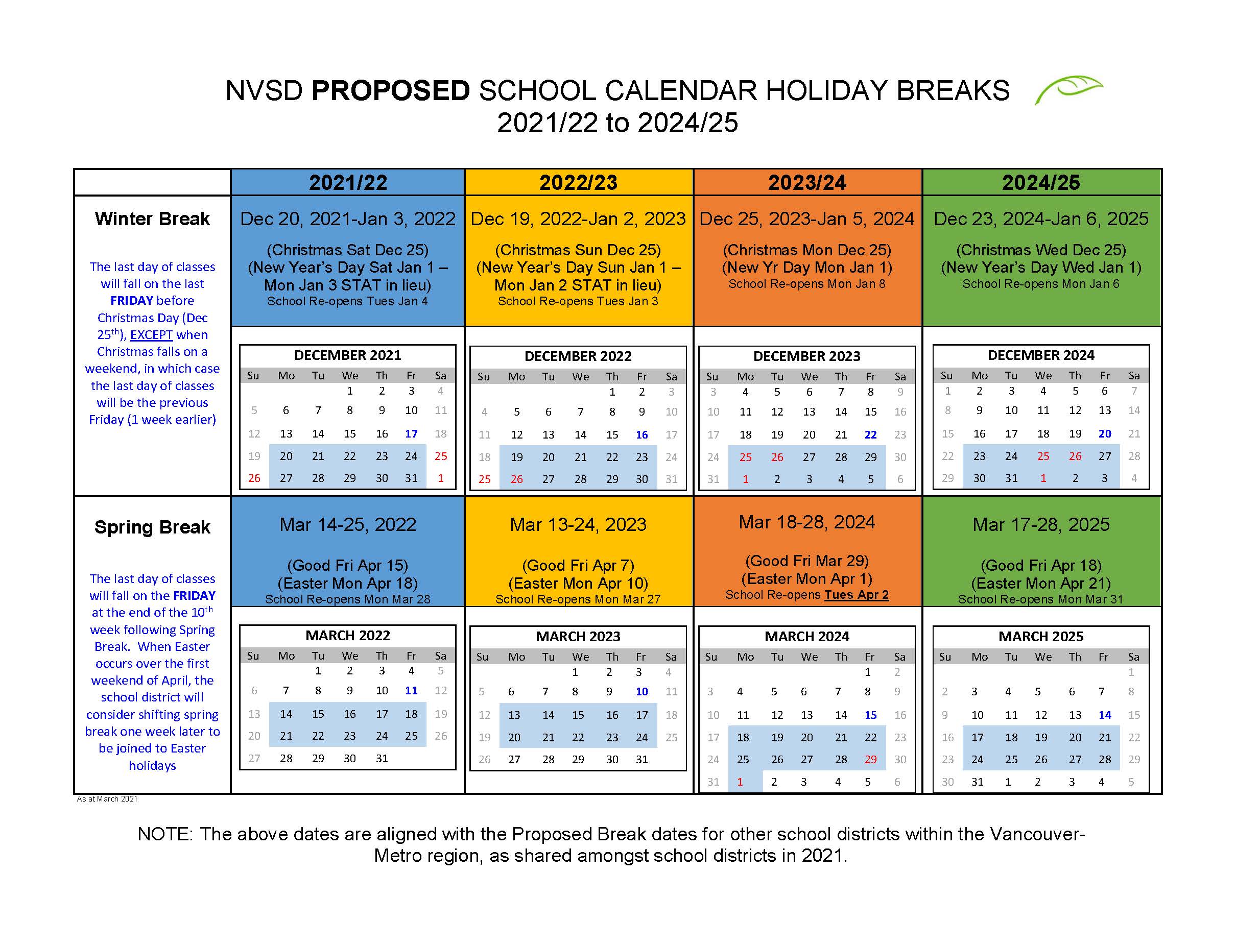 Nsd Calendar 2022 23 District Calendar - North Vancouver School District