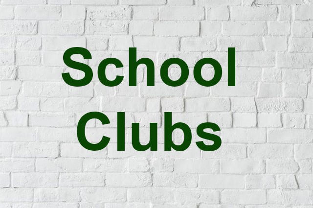 School Clubs Are Up and Running!