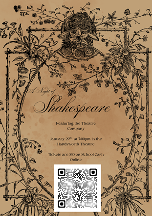 Drama ~ A night of Shakespeare  January 29