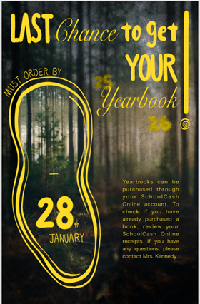 Last Chance to Get Your Yearbook
