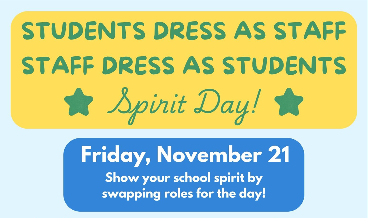 Friday November 21st Spirit Day