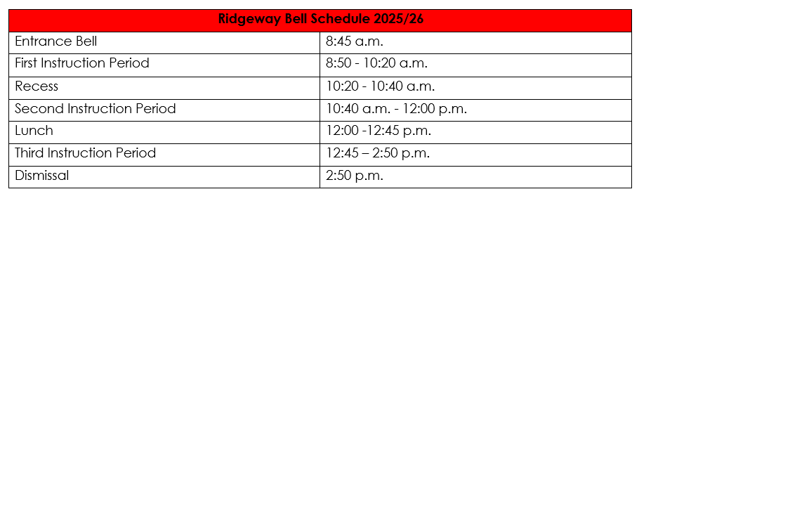 Ridgeway Bell Schedule Photo.png