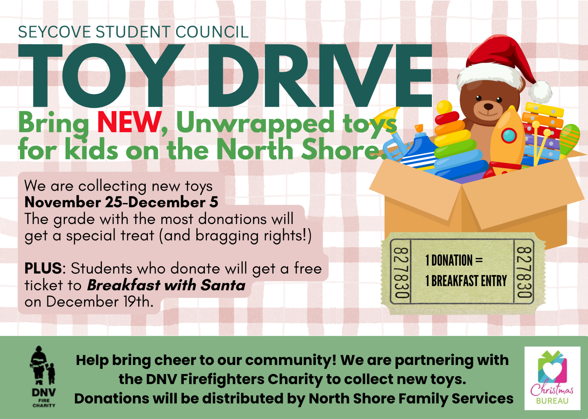 Seycove Student Council Toy Drive