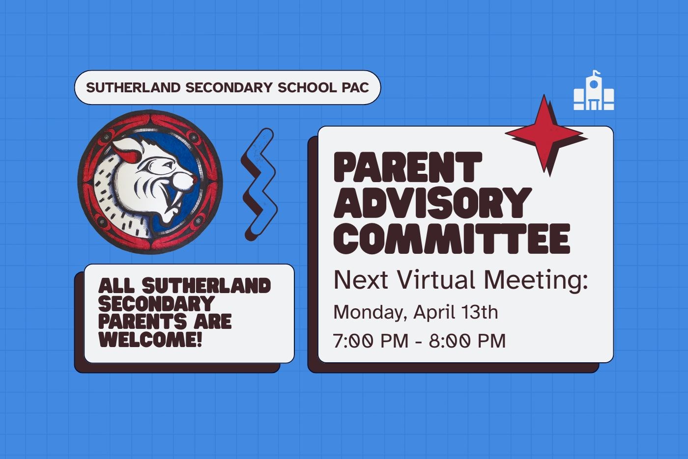 Sutherland PAC Meeting on Monday, April 13th!