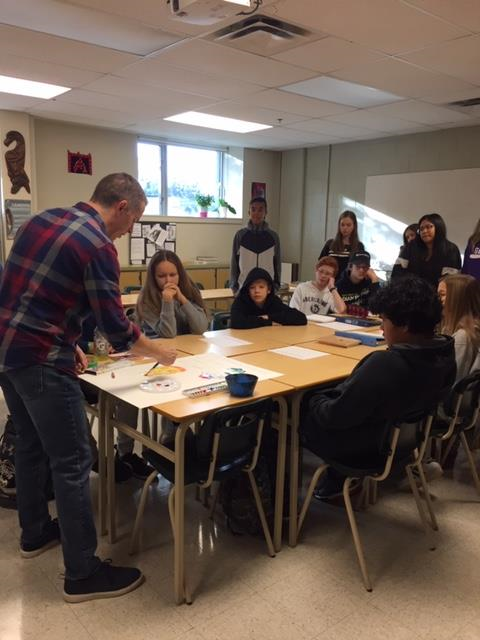 Windsor’s Art Teacher, Mr. Matt Burnett, 