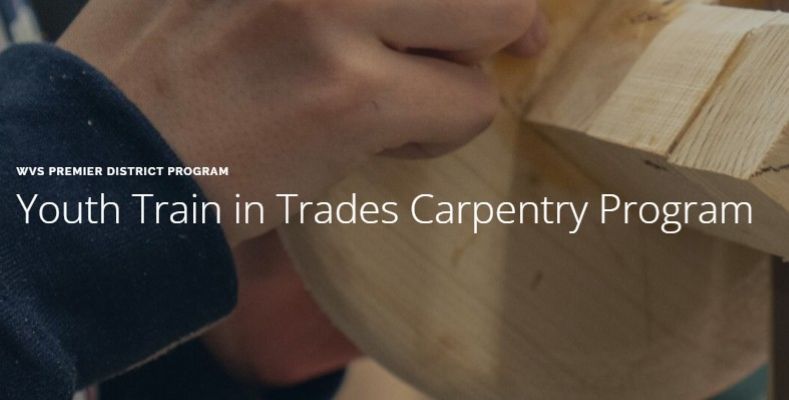2026-2027 CARPENTRY: YOUTH TRAIN IN TRADES PROGRAM